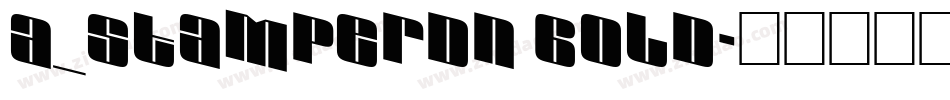a_StamperDn Bold字体转换